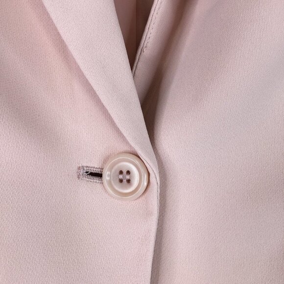 Talbots Apricot Classic One Button Lined Blazer Jacket Size 2 - Picture 6 of 12